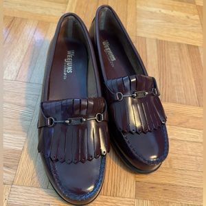 Bass Weejuns Loafers with Kilt and Horsebit Oxblood